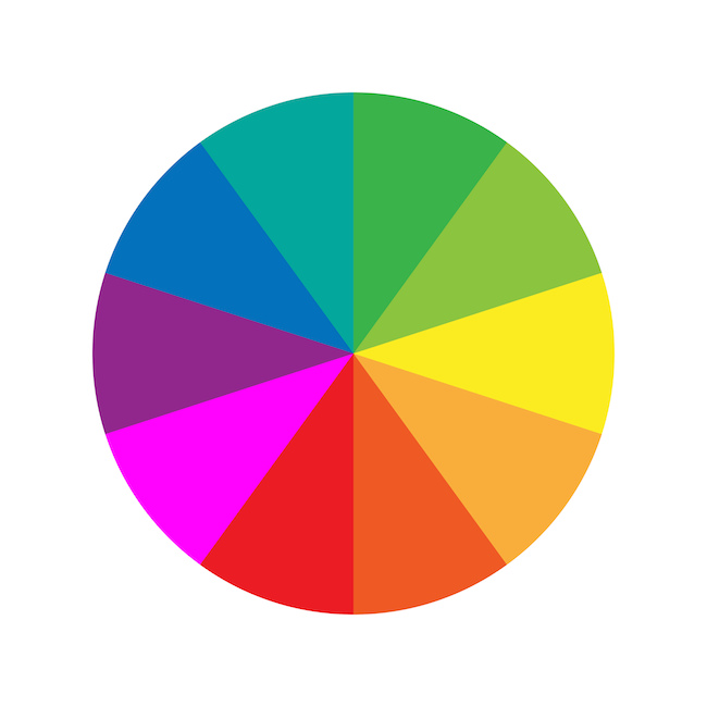 Color wheel guide