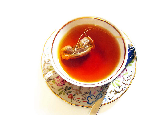 Hot tea for beautiful skin