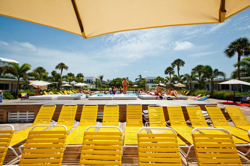 sun tanning in the summer