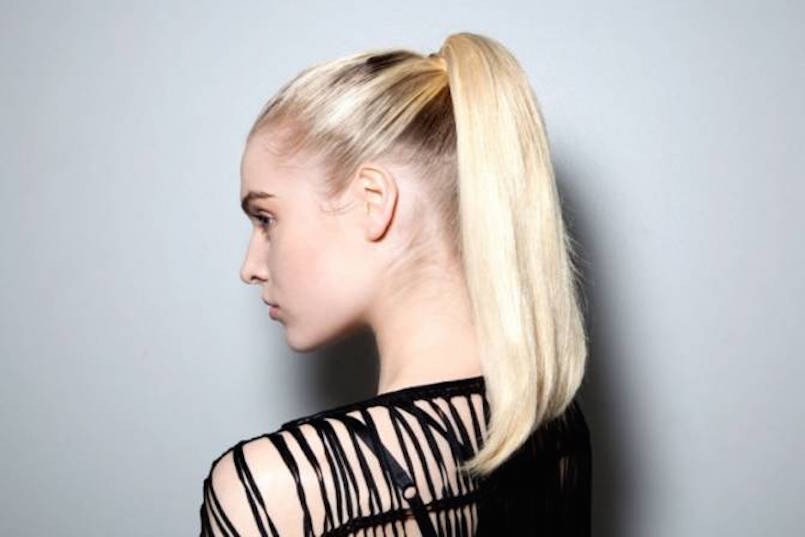 perky blonde ponytail