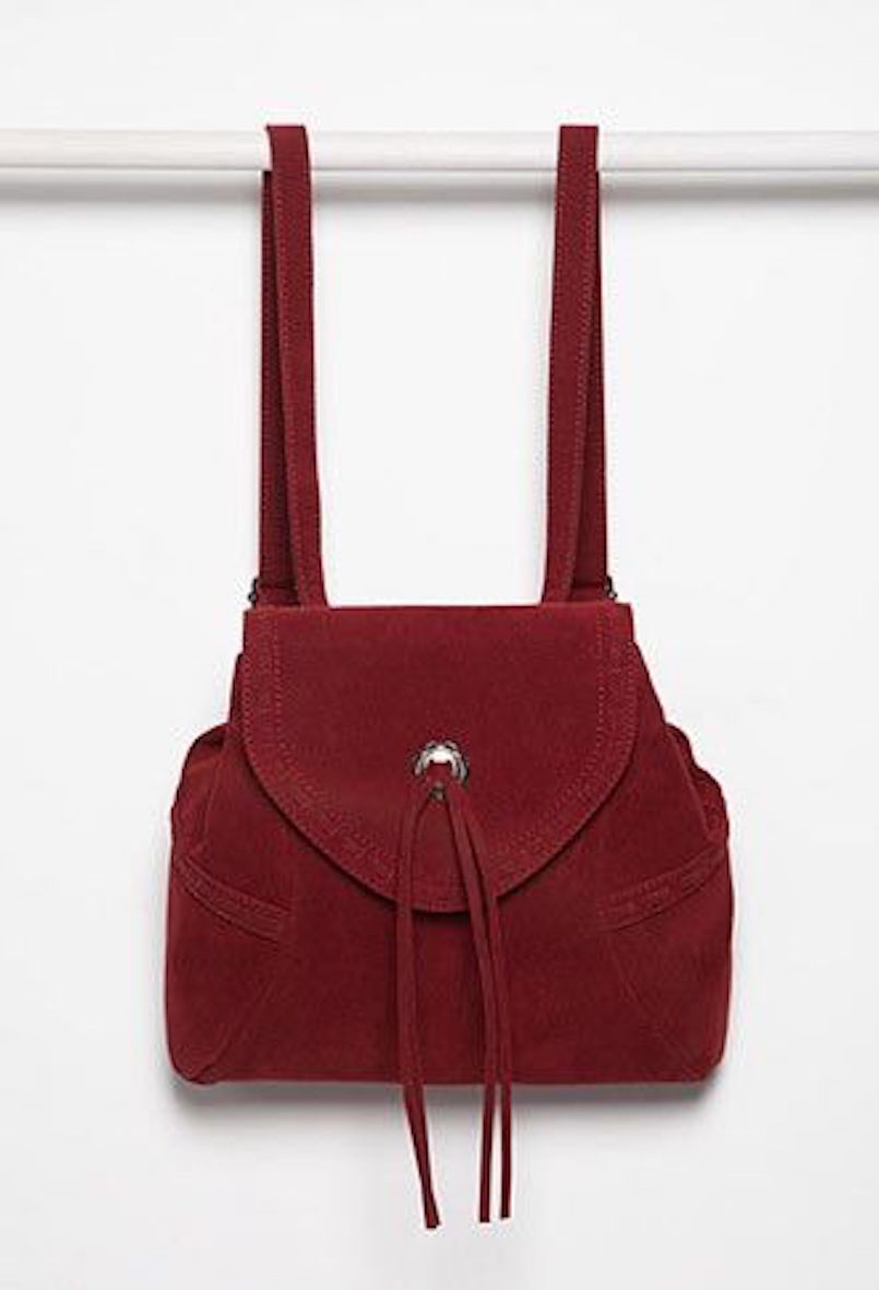 Faux Suede Backpack Forever 21