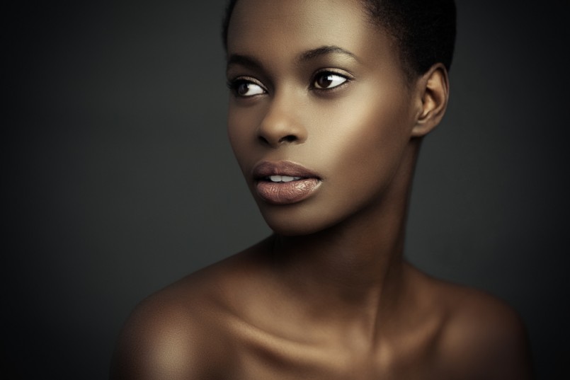 Beauty portrait of a sensual African woman