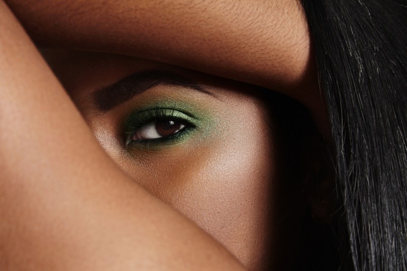 eye makeup closeup