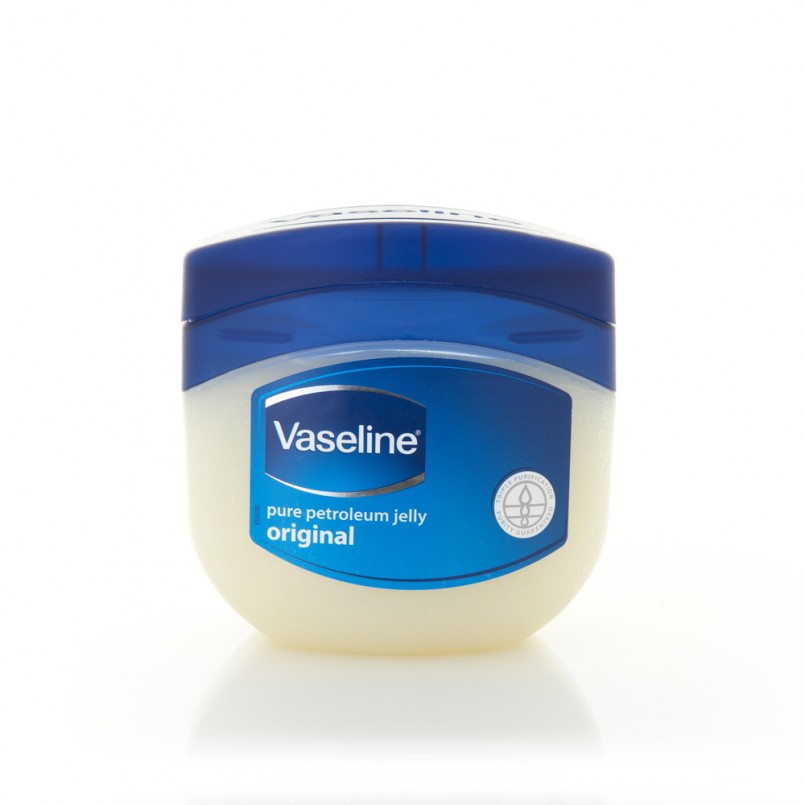 ar of Vaseline Original Petroleum Jelly on a White Background