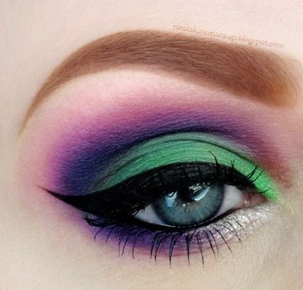 bright eyeshadow