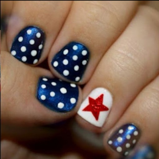 use more blue nails