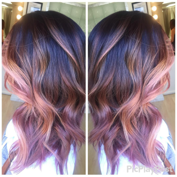 The Latest And Delicious Chocolate Mauve Hair Trend Is