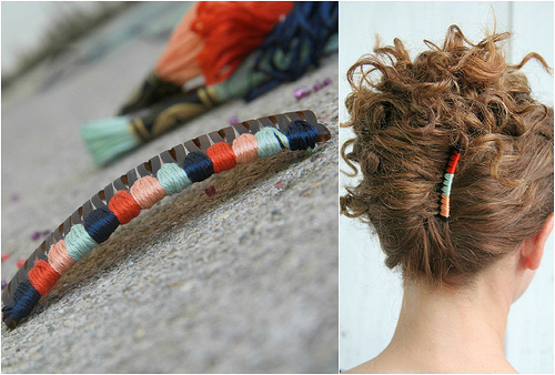 diy hair comb embellishment