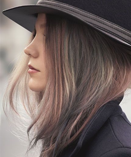 instagram hair rainbow highlights