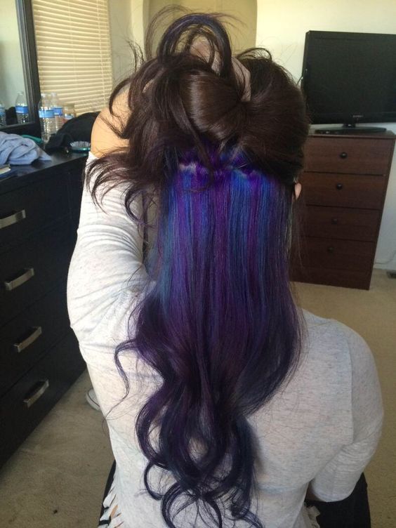Pull Off Rainbow Hair With These Subtle Rainbow Highlights