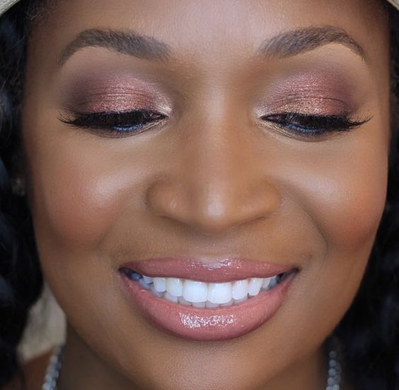 rose gold holiday eye makeup