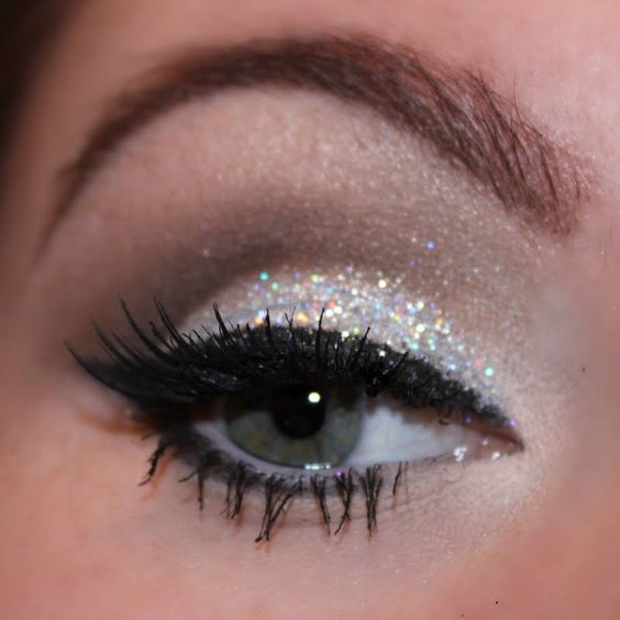 silver eye makeup