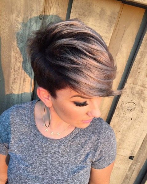 blonde asymmetrical pixie