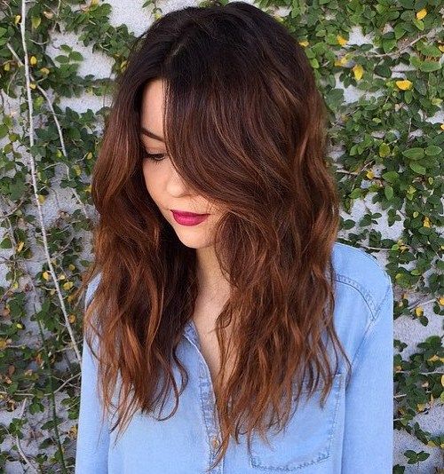 brown high ombre chestnut hair color