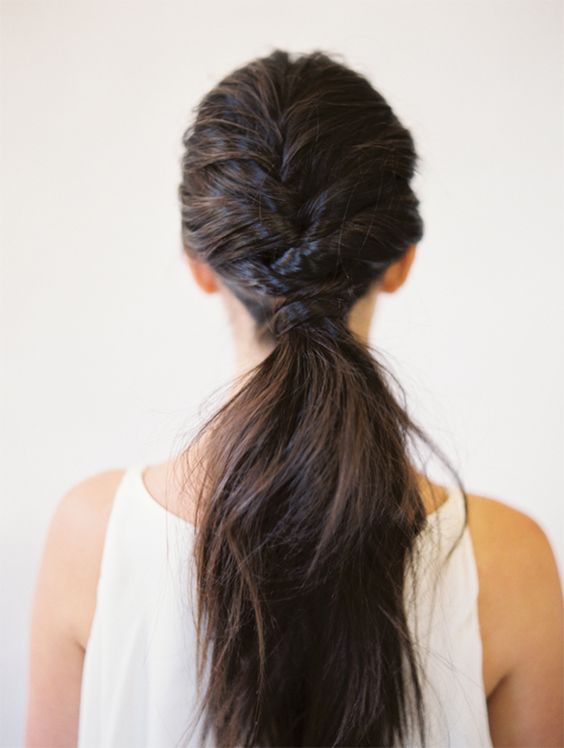 dutch braid ponytail