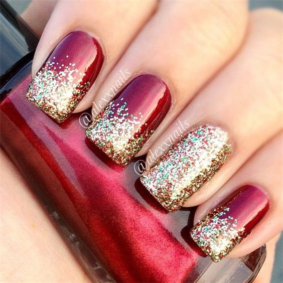ombre glitter