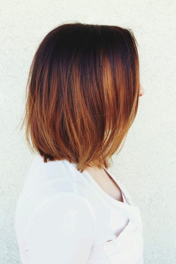 staggered copper highlights